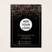 Rose or noir logo bijoux (Dos)