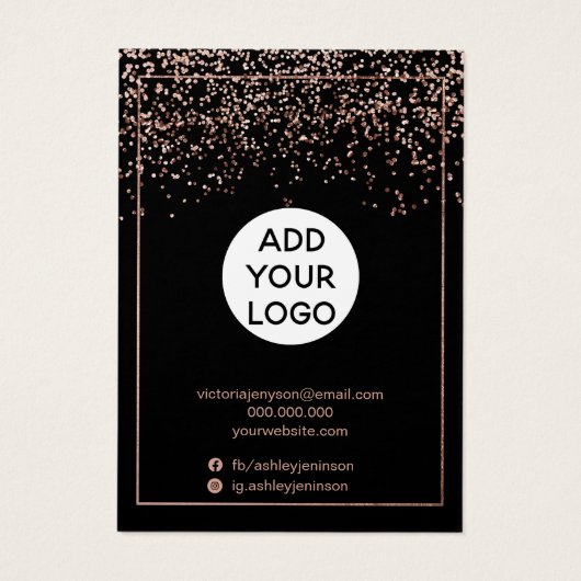 Rose or noir logo bijoux (Dos)