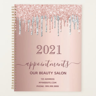 Rose or parties scintillant argent salon rendez-vo