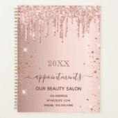 Rose or parties scintillant gouttes de salon nomin (Devant)