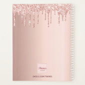 Rose or parties scintillant gouttes de salon nomin (Dos)