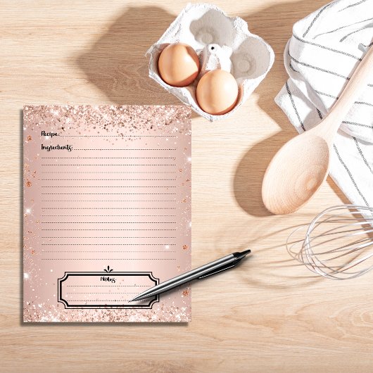 Rose or parties scintillant recette page livre de