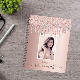 Rose or rose argent gouttes photo