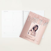 Rose or rose argent gouttes photo (Devant avec enveloppe)