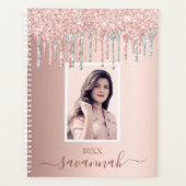 Rose or rose argent gouttes photo (Devant)