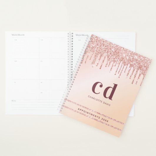 Rose or rousse parties scintillant rose moderne mo (Devant avec enveloppe)