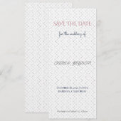 Rose & Or Save the Date | Modèle de Photo (Devant / Derrière)