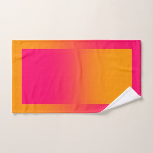 ROSE ORANGE CHAUD (Serviette à main)