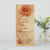 Rose orange dans le programme Mariage de automne (Debout devant)