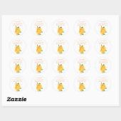 Rose orange, Enregistrer la date Stickers de maria (Feuille)