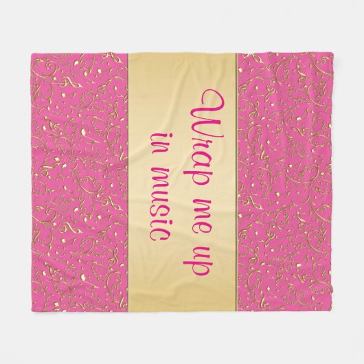 Rose ou toute couverture de notes de musique de (Devant (Horizontal))