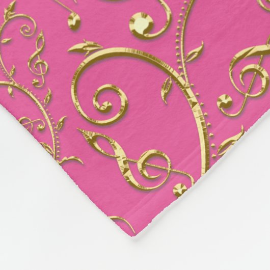 Rose ou toute couverture de notes de musique de (Coin)