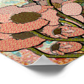 Rose Owl Dreamy Day Poster vintage (Coin)