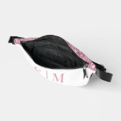 Rose Pailletée Glamour avec Initiales de Monogramm (Ouvrir)
