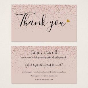 Rose Paillettes Merci pour votre remise sur vos ac