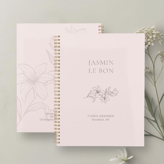 Rose pâle | Chic minimaliste floral