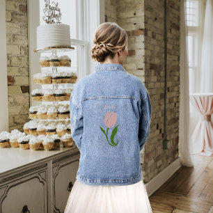 Rose Pâle Élégant Minimaliste Floral Tulipe