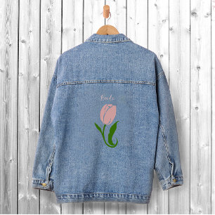 Rose Pâle Élégant Minimaliste Floral Tulipe