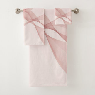 Rose Pâle Élégant Vague Translucide Été