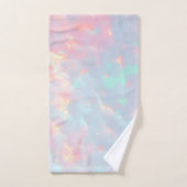 Rose Pâle Menthe Douce Or Luxe Collection Moderne (Serviette à main)