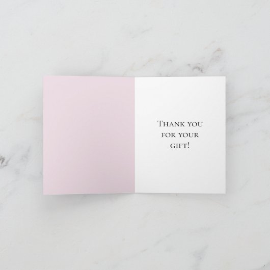 Rose Pâle Or Confettis Merci (Intérieur)