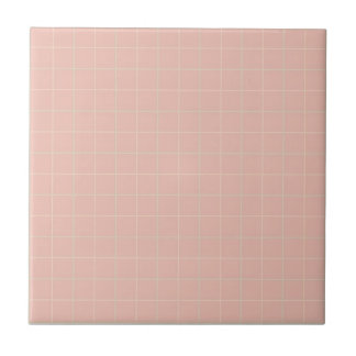 Rose Pâle Pastel, Jaune & Vert Menthe Carreaux