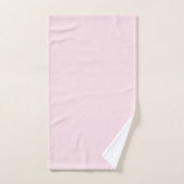 Rose Pâle Pastel Uni (Serviette à main)