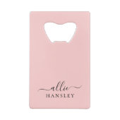 Rose pâle rose rose rose rose moderne Nom minimali (Dos)