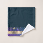 Rose Papillon bleu serviette (Gant de toilette)