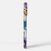 Rose Papillon Or Monogrammed Coque - Mate iPhone (Verso / Droite)