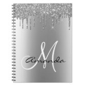 Rose Parties scintillant métal or  Carnet Monogram (Devant)