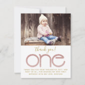 Rose Parties scintillant or 1er Carte de remerciem (Devant)