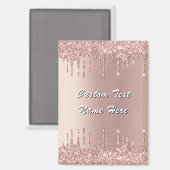 Rose Parties scintillant or Aimant brillant avec t (Recto/Verso)