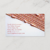 Rose Parties scintillant or Carte de visite de p (Dos)