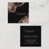 Rose Parties scintillant or  Carte de visite de so (Devant / Derrière)