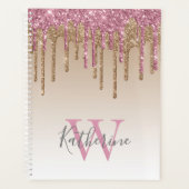 Rose Parties scintillant or Drips Ombre Monogram 2 (Devant)