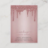 Rose Parties scintillant or  Drives Bijoux carte d (Dos)