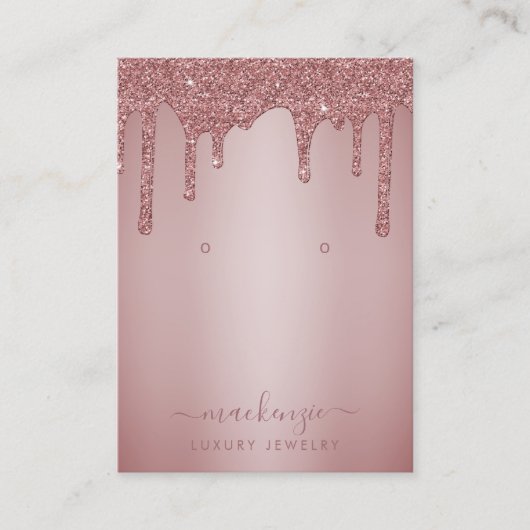 Rose Parties scintillant or  Drives Bijoux carte d (Devant)