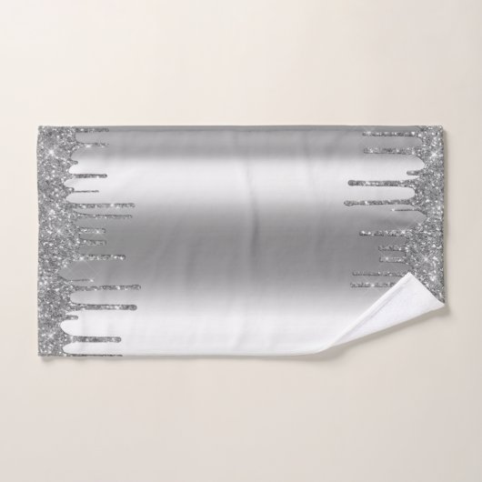 Rose Parties scintillant or Drives Métal Foil Loo (Serviette à main)