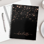 Rose Parties scintillant Or Élégant Script glamour<br><div class="desc">Créez votre propre gestionnaire de losange en or noir et rose personnalisé avec votre nom de script manuscrit moderne personnalisé.</div>