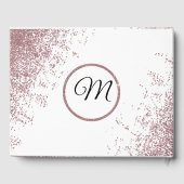 Rose Parties scintillant or étincelles Livre d'or (Verso)