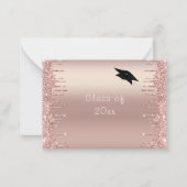 Rose Parties scintillant or Graduation Invitation  (Dos)