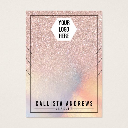 Rose Parties scintillant or Iridescente Colliers A (Devant)