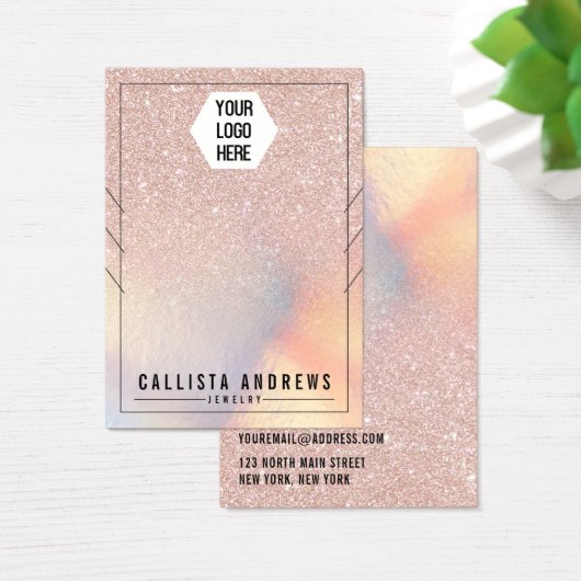 Rose Parties scintillant or Iridescente Colliers A (Bureau)