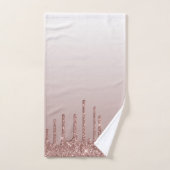 Rose Parties scintillant or Lecteurs liquides (Serviette à main)