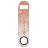 Rose Parties scintillant or Look Marble Ombre Mono (Dos)