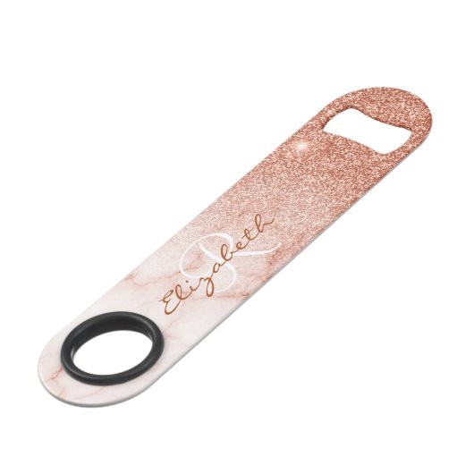 Rose Parties scintillant or Look Marble Ombre Mono (Dos Angle)