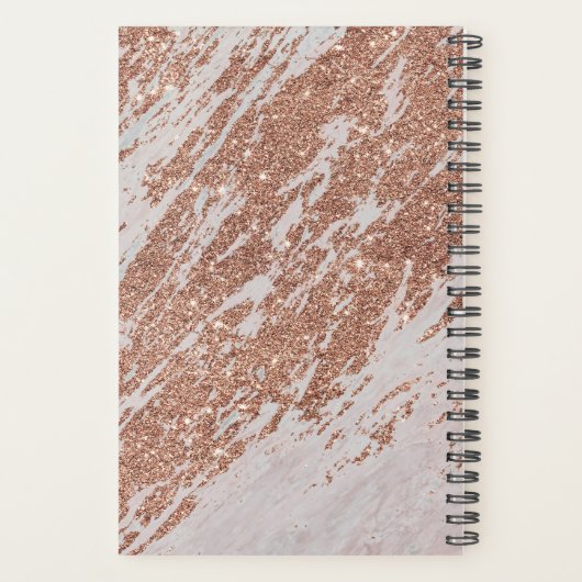 Rose Parties scintillant or & Marbre Coiffure carn (Dos)