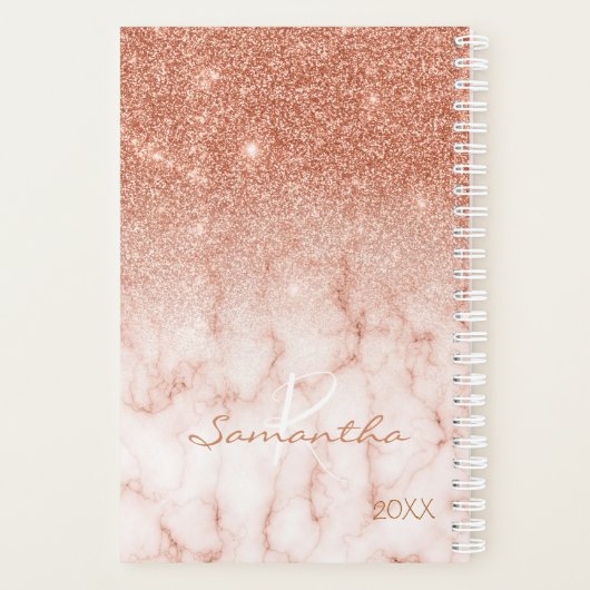 Rose Parties scintillant or Marbre Ombre Monogramm (Dos)