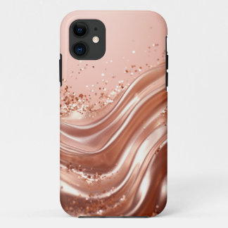 Rose Parties scintillant or moitié - Coque Parties